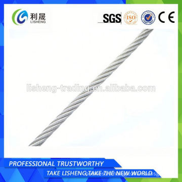 Secure Zinc Plated Steel Wire Rope 6x19s